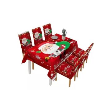Juego Mantel Navideño para Mesa y 6 Sillas