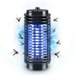 Lámpara Eléctrica UV Mata Mosquito Reja Negra