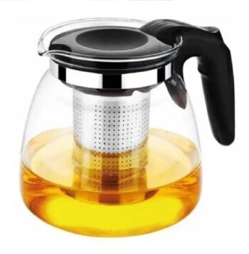 Tetera de Vidrio Resistente al  Calor con Filtro 1.5L