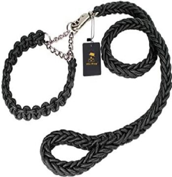Correa y Collar de Cuerda Trenzada para Perros
