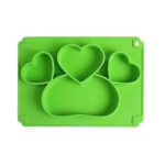 Plato de Silicona Corazón para Niña