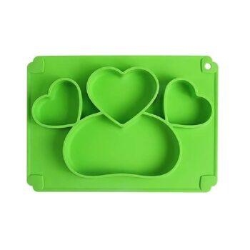 Plato de Silicona Corazón para Niña