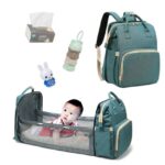 Mochila Pañalera y Cuna Portátil