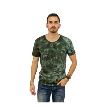 Polo Básico para Hombre Jaspeado Verde Talla XL