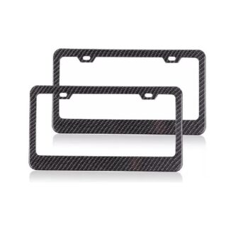 Porta Placa Modelo Carbón