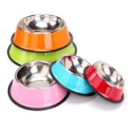 Plato De Acero Para Mascotas 15.5*3.5
