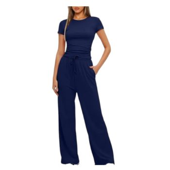 CONJUNTO MUJER VISCOSA COLOR AZUL MARINO S/M