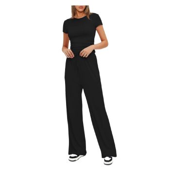 CONJUNTO MUJER VISCOSA COLOR NEGRO S/M