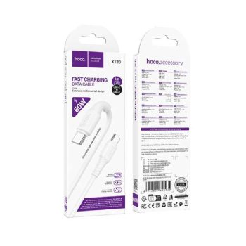 Cable De Carga Rápida Hoco X120 60W USB Tipo C A Tipo C