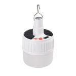 Foco Bombilla LED Solar Recargable 50W Con Carga USB