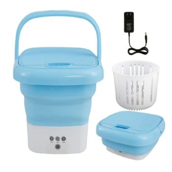 Mini Lavadora De Ropa Portátil Plegable Con Cubeta Retráctil