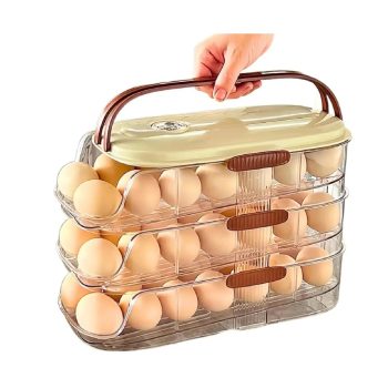 Porta Huevos Dispensador De Acrílico Para 32 Unidades